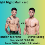 UFC Fight Night Moreno vs Erceg