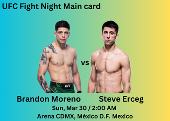 UFC Fight Night Moreno vs Erceg