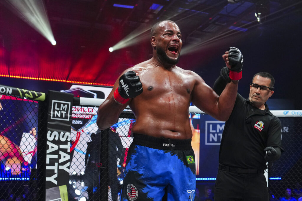 Rodrigo Nascimento (12-3) def. Abraham Bably (5-2) via split decision (29-28, 28-29, 29-28)
